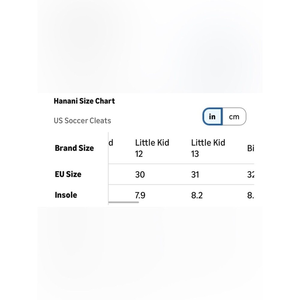 Hanani Kids Blue & Black Velcro Closure Athletic Sports Cleats. Little Kids 13. - Picture 9 of 10